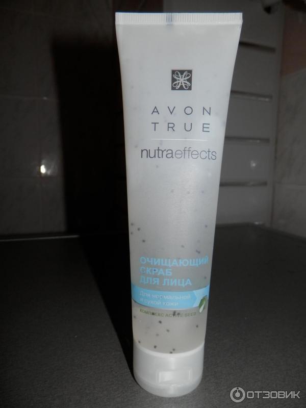 Очищающий скраб для лица Avon NutraEffects фото