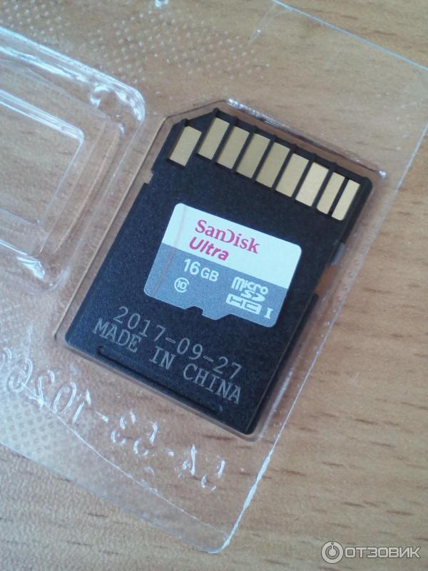 Карта памяти SanDisk Ultra microSDHC 16Gb Class10 UHS-I