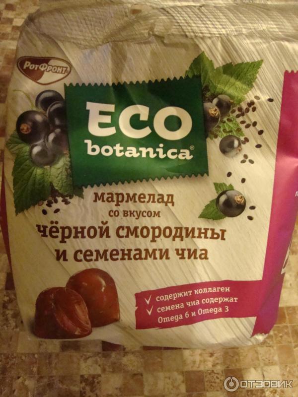 Мармелад со вкусом черной смородины и семенами чиа Eco Botanica фото