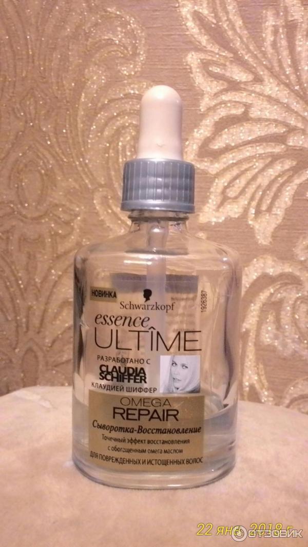 Сыворотка-восстановление Schwarzkopf Essence Ultime Serum Omega Repair для волос фото