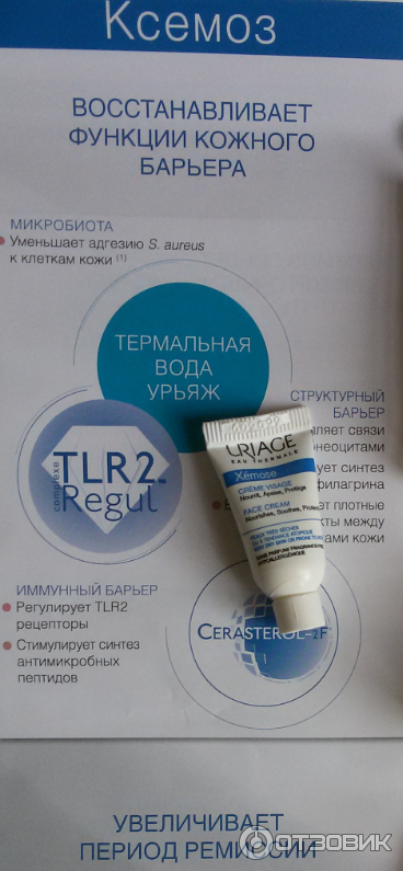 Крем Uriage Xemose Creme Visage для очень сухой и чувствительной кожи фото