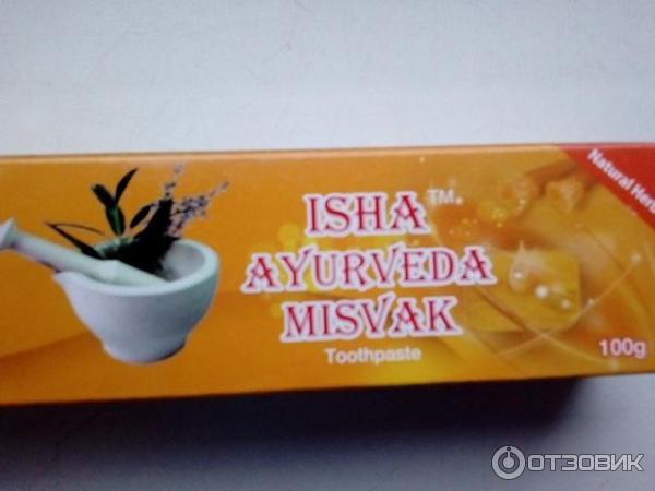 Аюрведическая зубная паста ISHA AYURVEDA фото