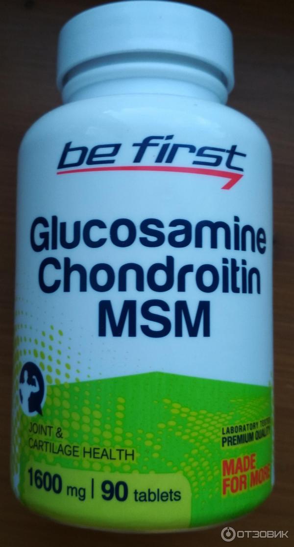 Препарат для суставов и связок Be First Glucosamine + Chondroitin + MSM фото