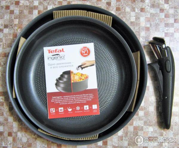 Отзыв о Набор сковородок со съемной ручкой Tefal Ingenio L1029472 ...