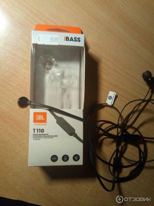 наушники JBL T110 PURE BASS