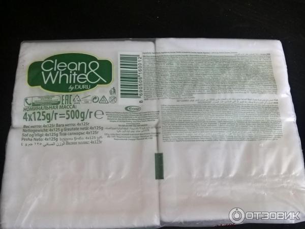 Мыло хозяйственное Duru Clean & White удаление пятен фото