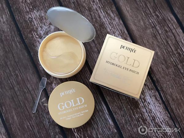 Гидрогелевые патчи Petitfee Gold Hydrogel Eye Patch фото