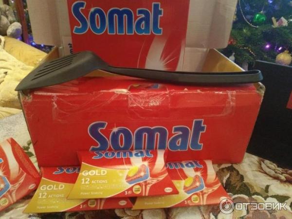 Таблетки для посудомойки Somat gold фото