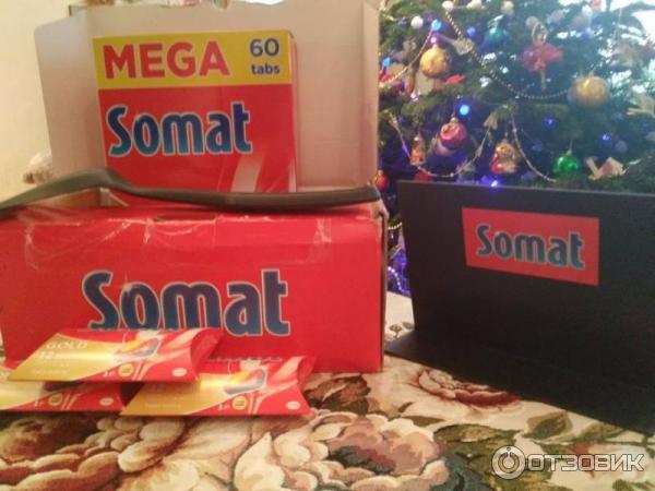 Таблетки для посудомойки Somat gold фото