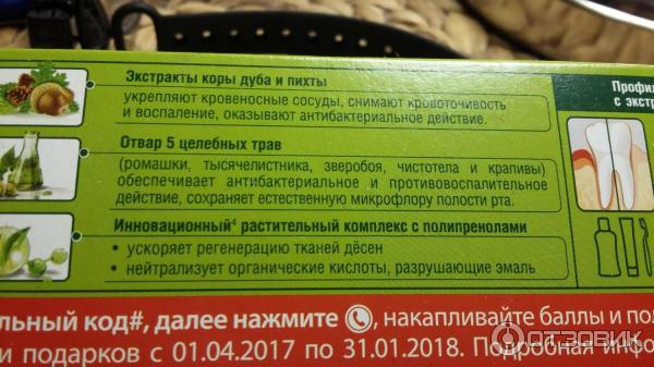 Зубная паста Лесной бальзам при кровоточивости десен на отваре целебных трав фото