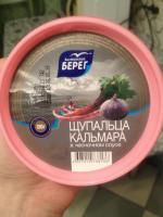 Морепродукты Балтийский берег "Щупальца кальмара в чесночном соусе" фото