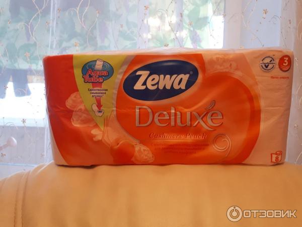 Туалетная бумага Zewa Deluxe Cashmere Peach фото