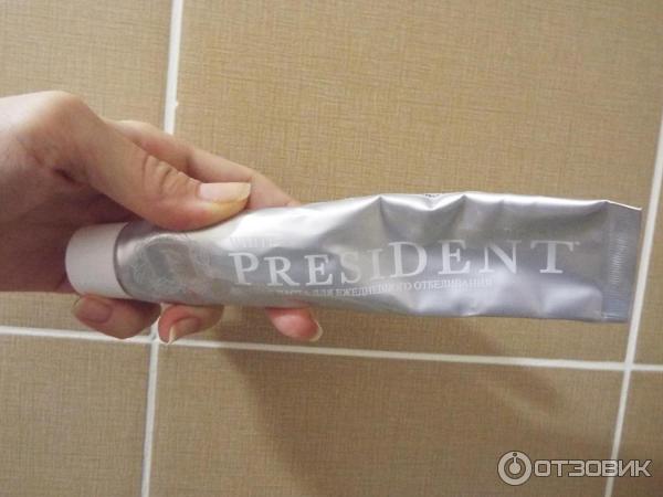 Зубная паста president white RDA 100 фото