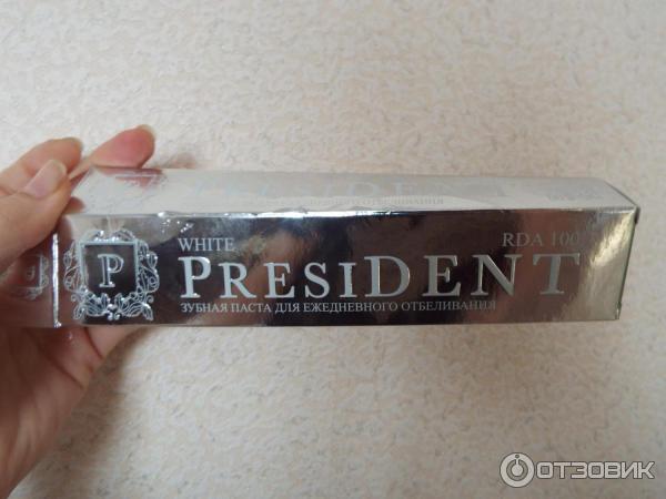 Зубная паста president white RDA 100 фото