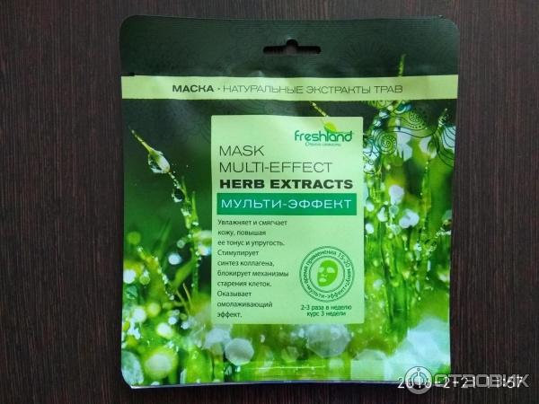 Тканевая маска для лица Freshland Herb extracts Мульти-эффект фото