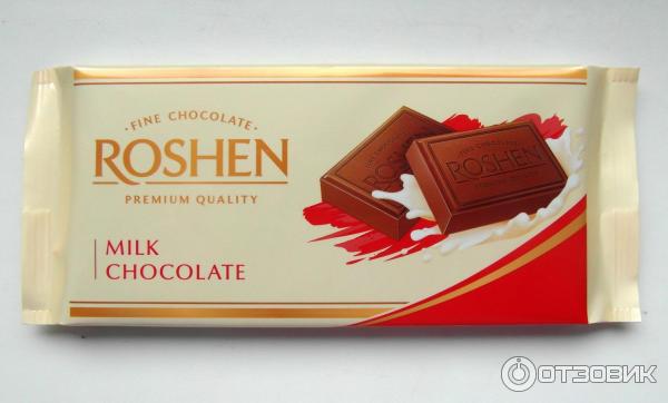 Молочный шоколад Roshen Milk Chocolate фото