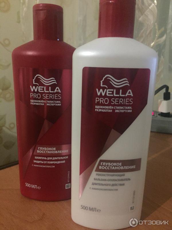 Шампунь и бальзам-ополаскиватель для волос Wella Pro Series Repair фото