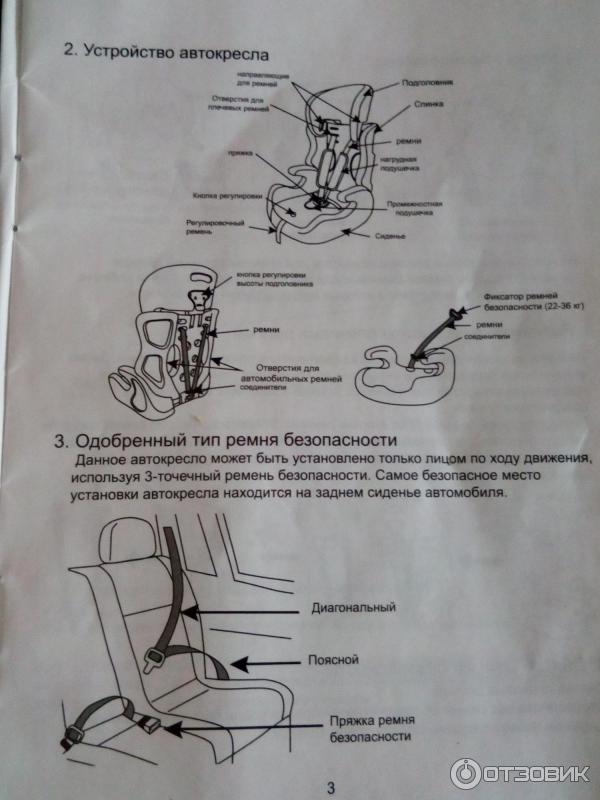 Инструкция к автокресло мишутка с картинками