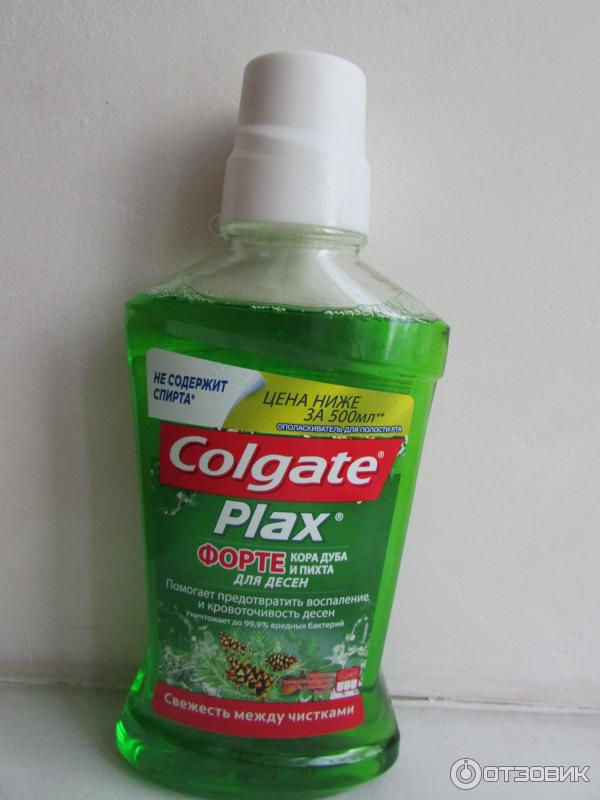 Ополаскиватель для десен Colgate Plax форте Кора дуба и пихта фото