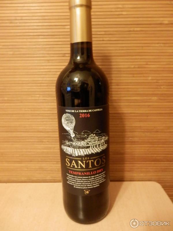 Вино красное сухое LOS SANTOS TEMPRANILLO DRY фото