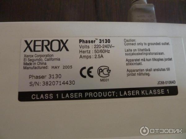 Лазерный принтер Xerox Phaser 3130 фото