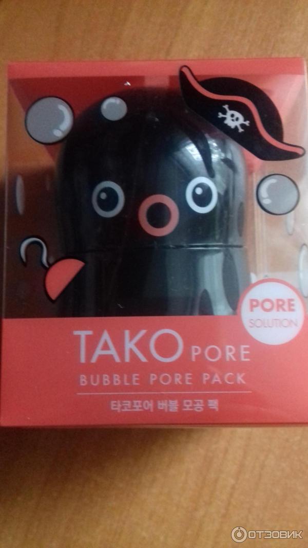 Глиняная пенная маска Tony Moly Tako Pore Bubble Pore Pack фото