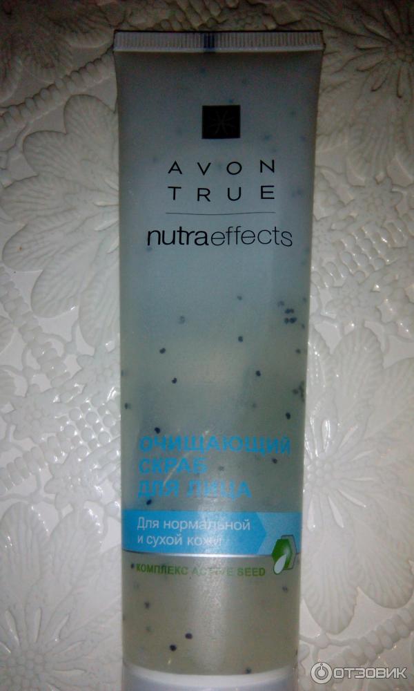 Очищающий скраб для лица Avon NutraEffects фото