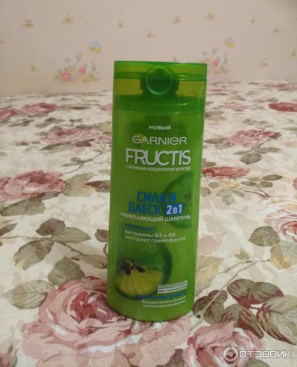 Укрепляющий шампунь Garnier Fructis Сила и блеск 2 в 1 фото