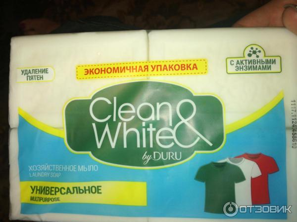 Мыло хозяйственное Duru Clean & White универсальное фото