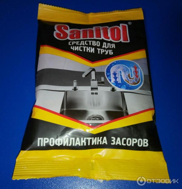 Средство для чистки труб Sanitol профилактика засоров фото