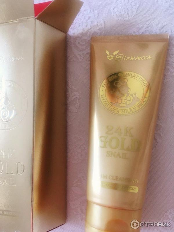 Пенка для умывания Elizavecca 24K Gold Snail Cleansing Foam