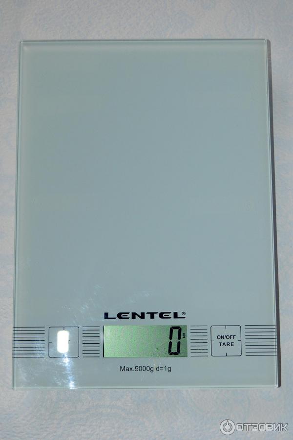 Весы кухонные электронные Lentel EC207-WH