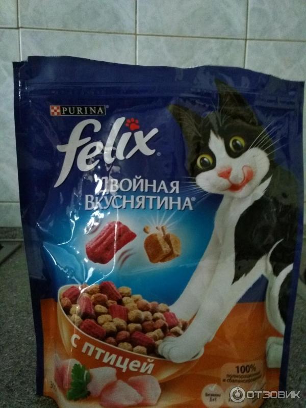 Сухой корм для кошек Felix Двойная вкуснятина фото