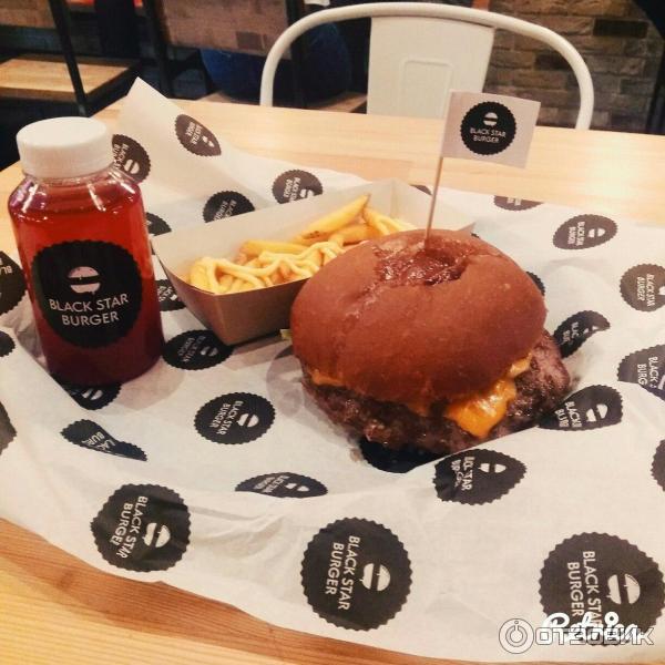 Обед в Black Star burger