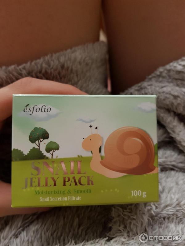 Маска для лица Esfolio Snail jelly pack фото