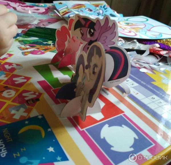 Набор аппликаций 3в1 My little pony Понивиль (песок, фольга, EVA) Origami 03196