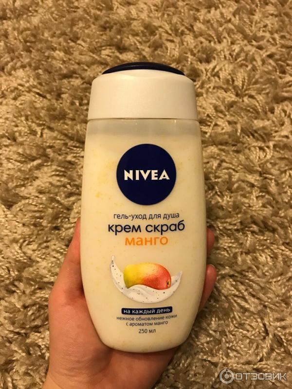 Гель-уход для душа Nivea Крем скраб манго фото