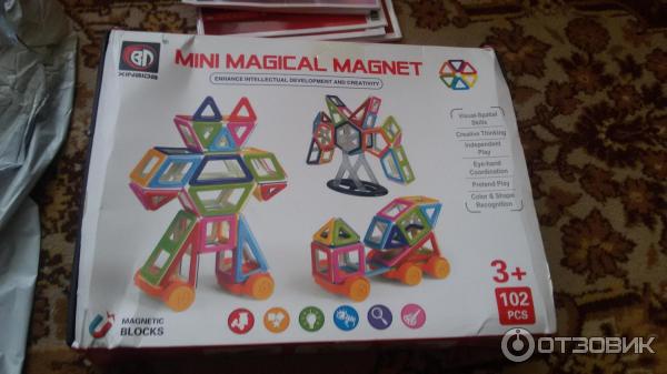 Магнитный конструктор mini magical magnet102pcs фото