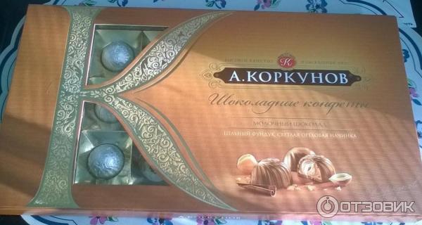 Шоколад А. КОРКУНОВ Premium Молочный с цельным орехом фото