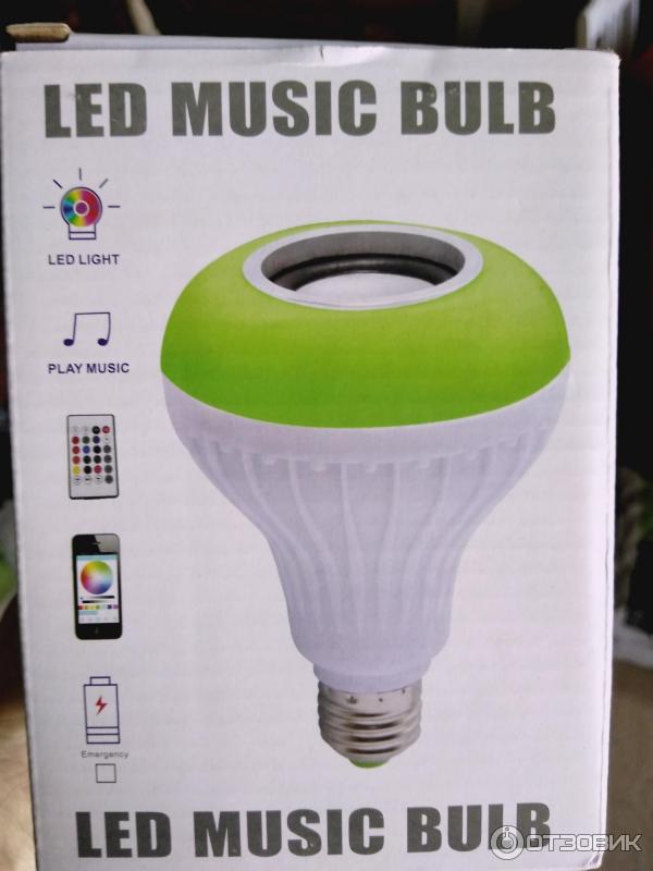 Светодиодная лампа Aliexpress LED MUSIC BULB 7W E27 фото