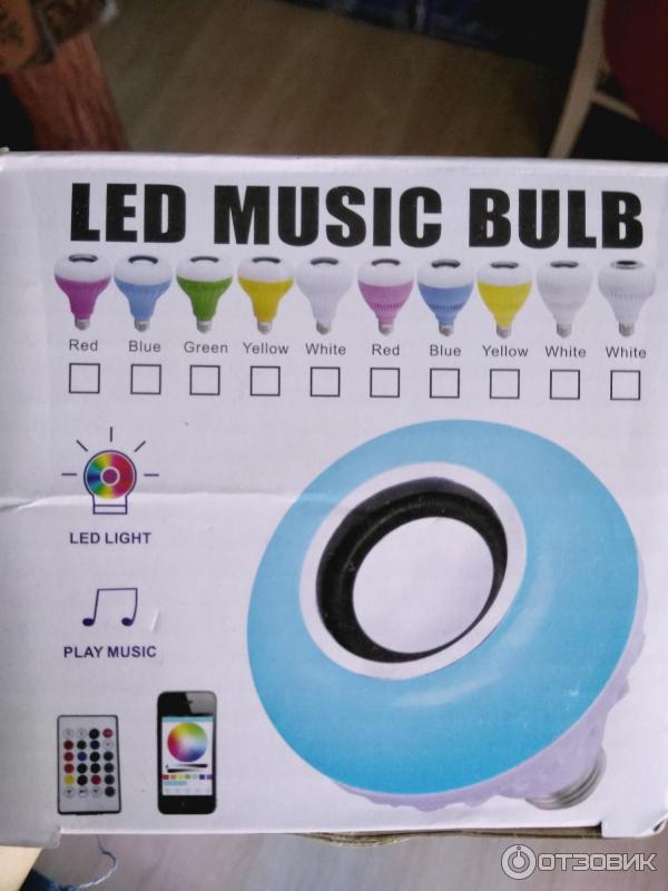 Светодиодная лампа Aliexpress LED MUSIC BULB 7W E27 фото