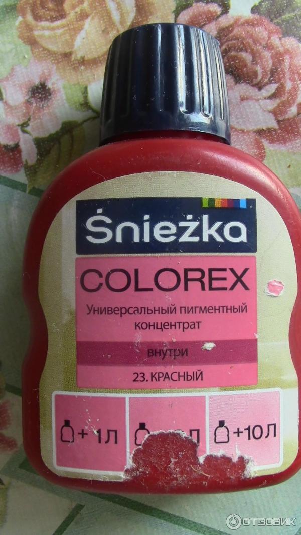 Универсальный пигментный концентрат Sniezka COLOREX фото