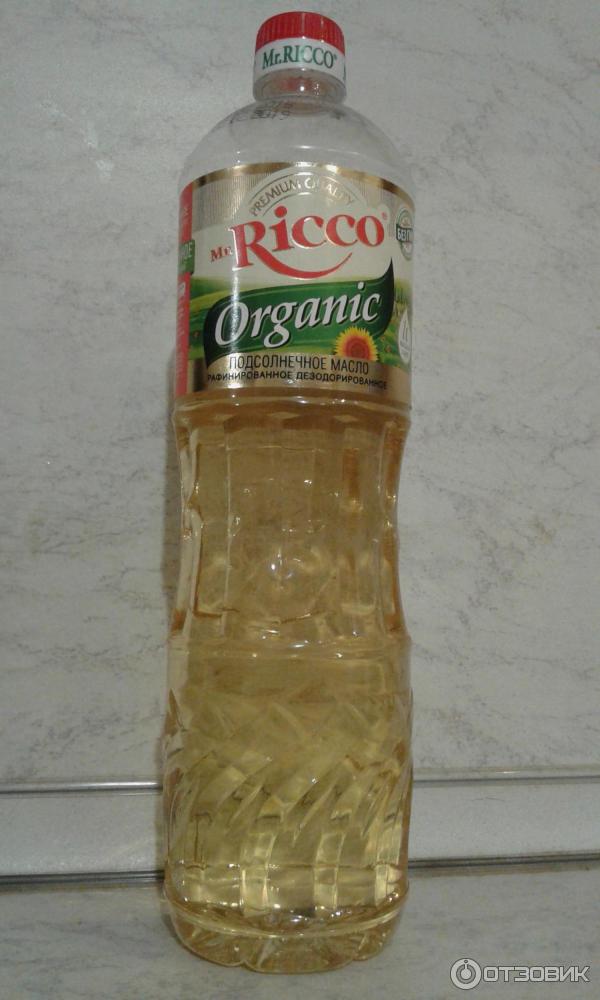 Подсолнечное масло рафинированное дезодорированное Mr.RICCO Organic фото