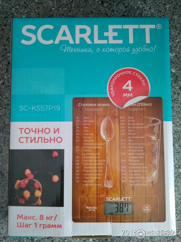 Весы кухонные Scarlett SC-KS57P19 фото