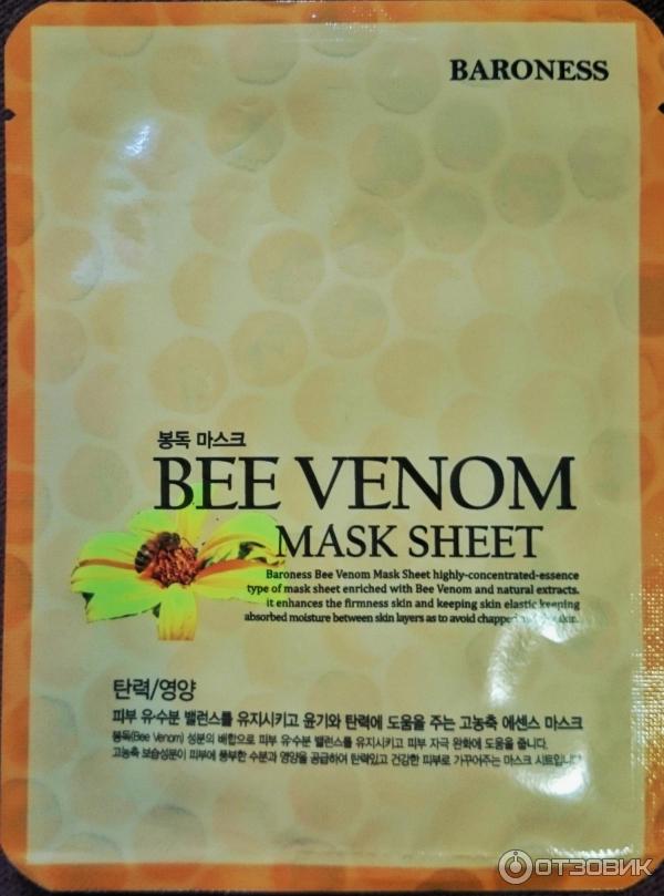 Маска для лица Baroness Bee Venom Mask Sheet с экстрактом пчелиного яда фото