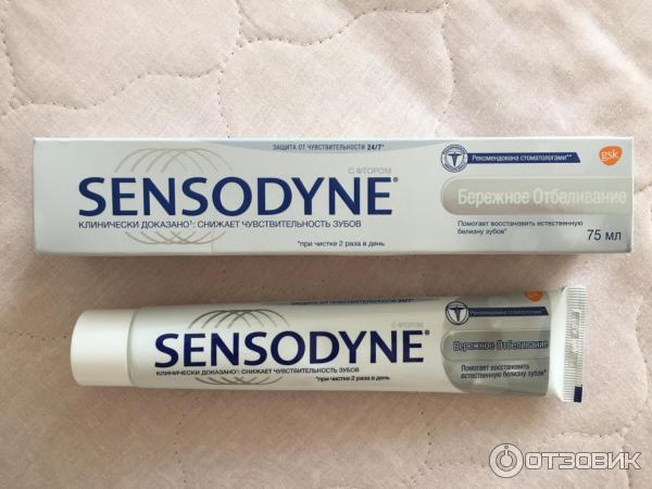 Зубная паста Sensodyne Бережное отбеливание фото