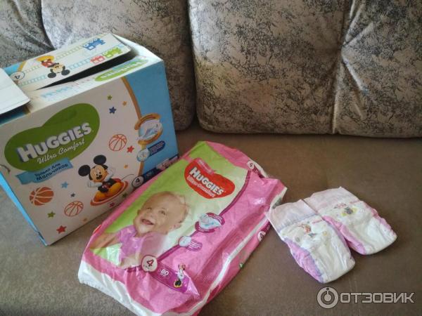 Подгузники Huggies Ultra Comfort для девочек фото