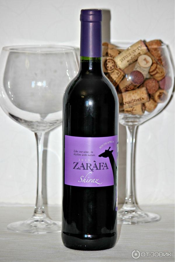 Вино красное сухое Zarafa Shiraz