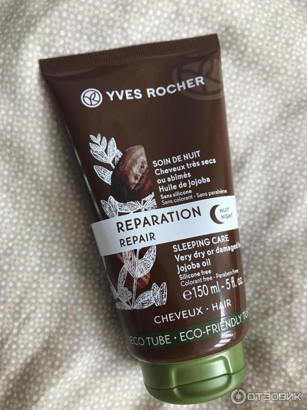 Ночная маска для восстановления волос Yves Rocher с жожоба фото