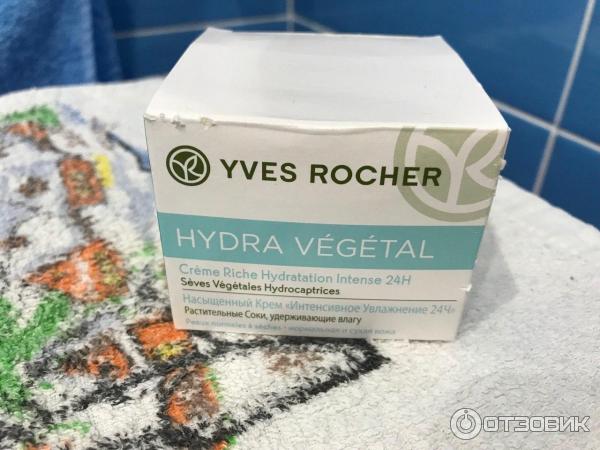 Насыщенный крем Yves Rocher Hydra Vegetal Интенсивное увлажнение 24 часа фото